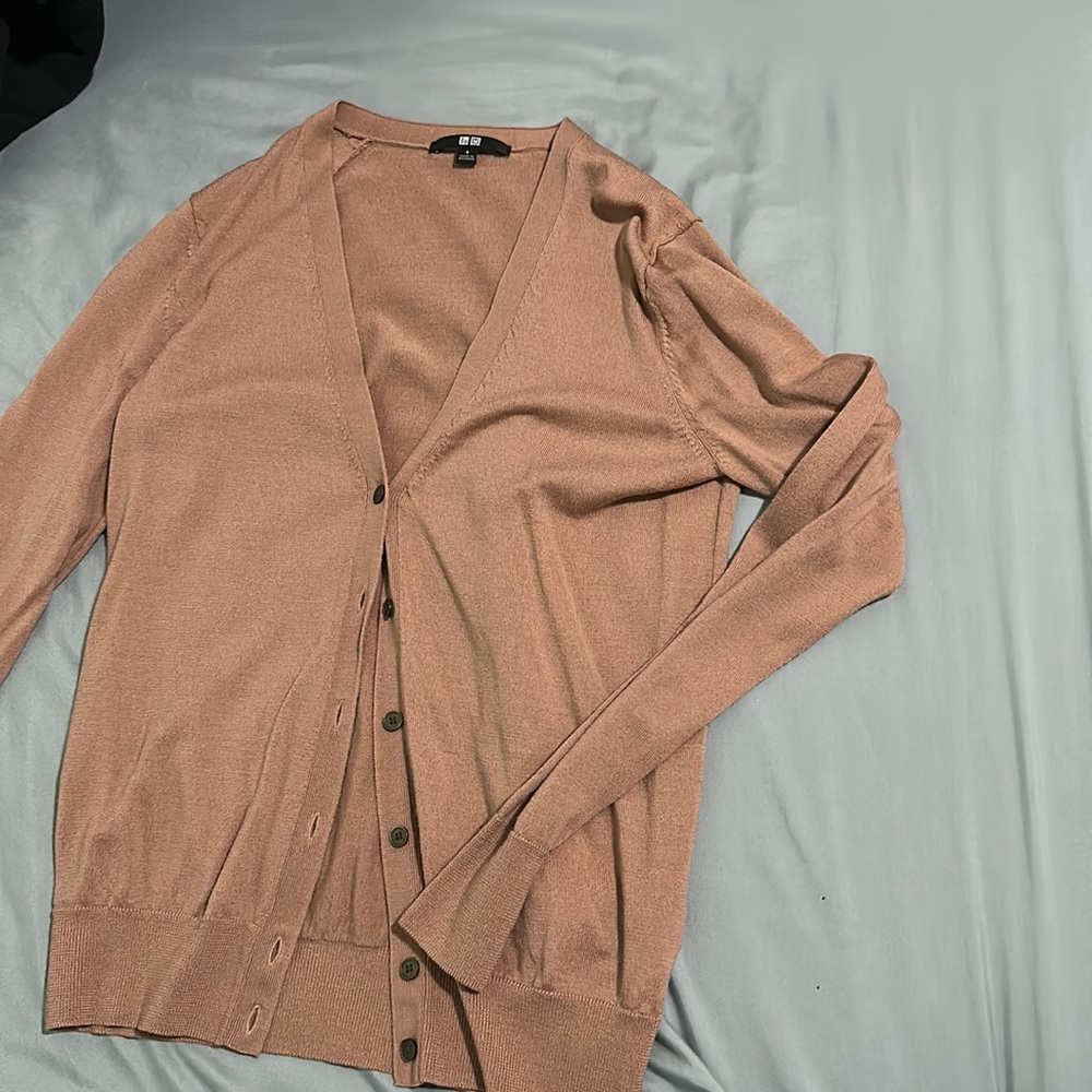Tan cardigan